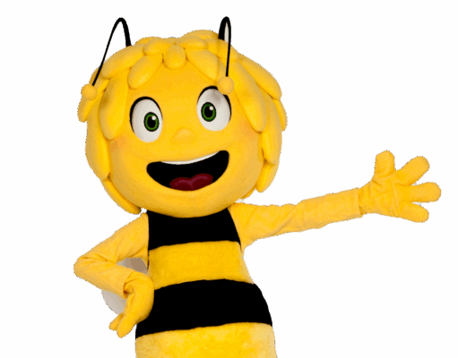 Maya de Bij tijdens een Meet & Greet met kinderen of vrolijk optreden vol liedjes, dans en kleurrijke belevenis