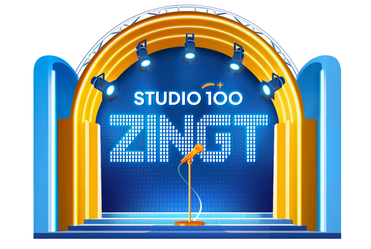 Studio 100 Zingt live op het podium met zang, dans en een medley van bekende Studio 100-hits voor een enthousiast publiek