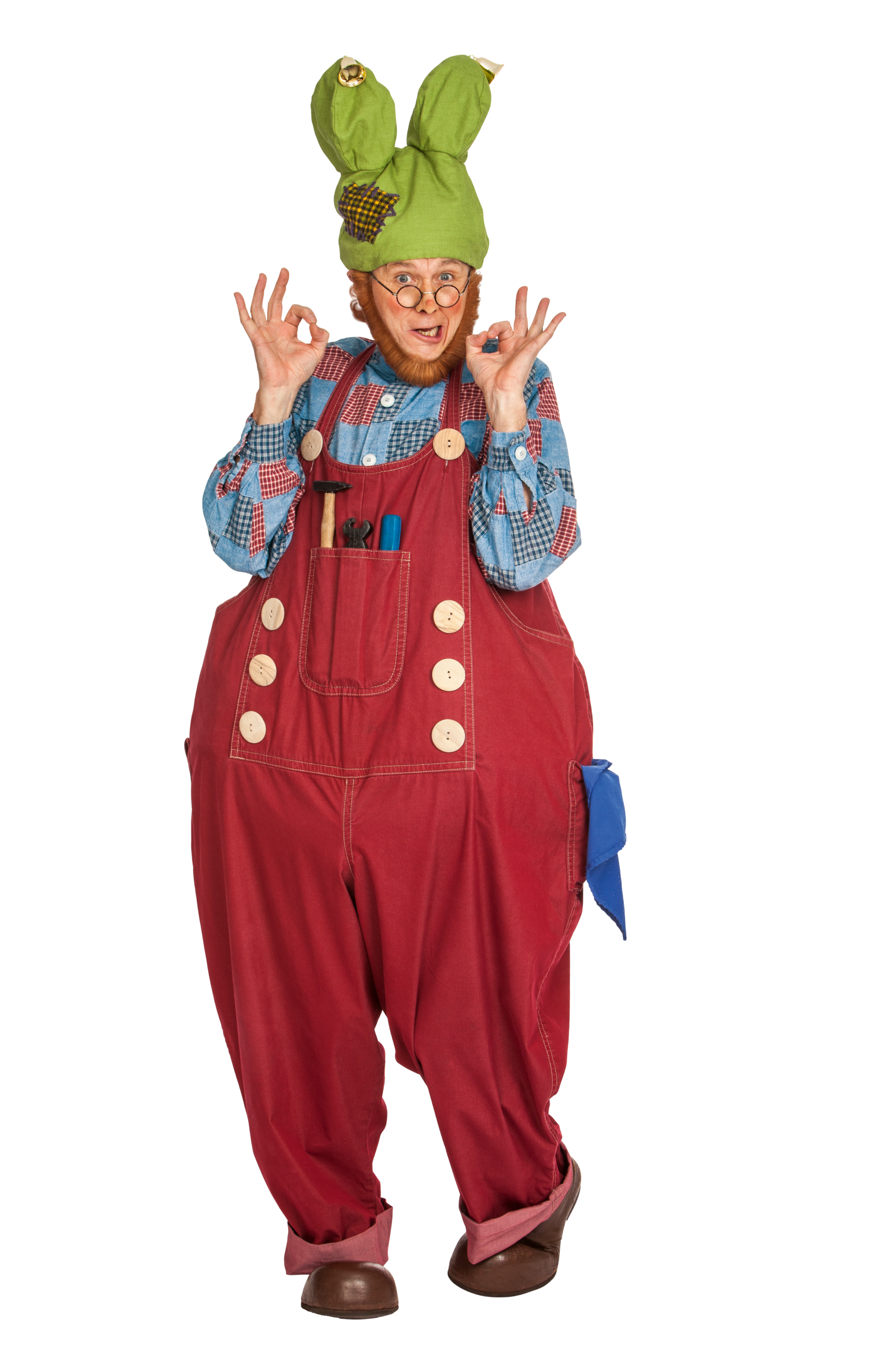 Kabouter Klus op bezoek op een kinderfeest, te boeken via Dream Animations